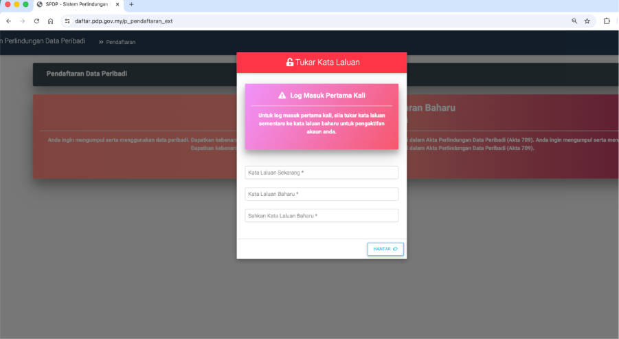step 2.1 Data Controller Registration